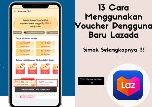 13 Cara Menggunakan Voucher Pengguna Baru Lazada